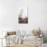 Картина на холсте Березка (Birch) Волков Ефим, 40*70 см, белый/серый — фото 2