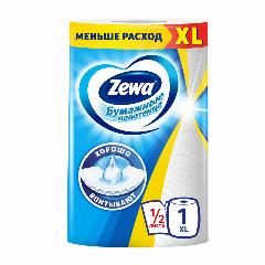 Полотенца бумажные Zewa XL белые двухслойные, 1 рулон, 22.7 х 25