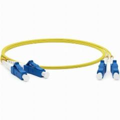Патч-корд оптический Twt , дуплексный, LC/UPC-LC/UPC, SM, 1.0 м (-2LC-2LC/SU-1.0), желтый
