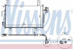 Конденсатор кондиционер Nissens 940326