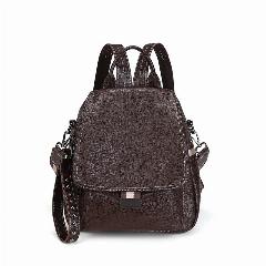 Городской рюкзак из натуральной кожи, Dark Brown, 11 Дюйм(ов), Женский