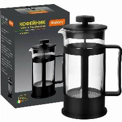 Другие товары 12 Mallony Чайник/кофейник (френч-пресс) 350мл, Variato-350ML, стекло/пластик, 950076 Mallony, черный