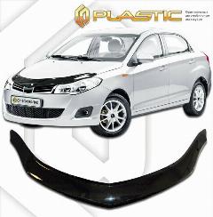 Дефлектор капота для Chery Bonus 2011-н. в. Classic черный