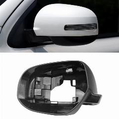 Нижний нижний держатель бокового зеркала для Mitsubishi Outlander 2013-2018, рамка корпуса, крыло 2014 2015 2016, глянцевый черный задний вид, left side LH