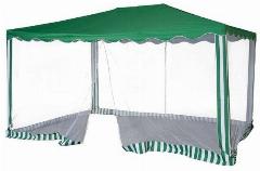 Тент садовый Green Glade 1088 3х4х2,5м полиэстер, зеленый / белый