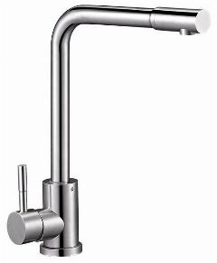 Смеситель Solone EZA4-B090 для кухни с высоким изливом, нержавеющая сталь