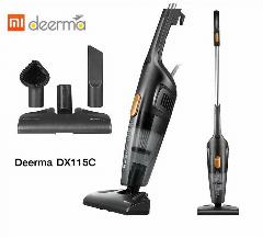 Пылесос вертикальный XIAOMI DEERMA DX115C, 2 в 1, потребляемая мощность 600 Вт, контейнер 1,2 л, черный