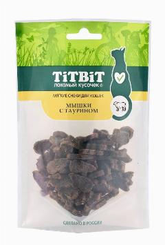 Лакомство TiTBiT для кошек, мышки с таурином (Мягкие снеки) 50 г