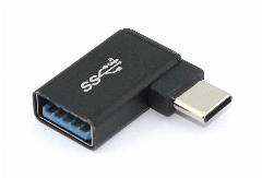 Переходник OTG USB Type A мама на Type-C папа угловой