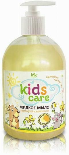 Iris Cosmetic Жидкое мыло Kids Care с календулой и чистотелом, 500 мл, желтый