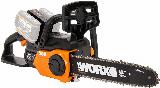Аккумуляторная пила Worx WG381E.9, тормоз цепи, плавный пуск, 20 В, 30 см, без АКБ и зарядного устройства — фото 1