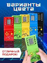 Тетрис электронный классический на батарейках для детей и взрослых красный, 8x18x2 см — фото 3