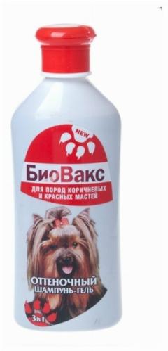 Биовакс Шампунь-гель для собак, оттеночный, для пород коричневых и красных мастей, 305 мл, 1 шт