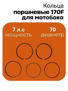 Кольца поршневые для двигателя 170F