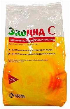 Средство Экоцид С дезинфицирующее средство 2,5 кг