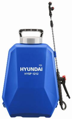 Аккумуляторный опрыскиватель HYUNDAI HYSP 1212, 12 л, голубой/серый, 37x20 см