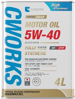 Синтетическое моторное масло CWORKS Superia 5W-40, 4 л