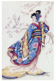 Набор для вышивания Dimensions Elegance of the Orient (Восточная элегантность) 3795, белый, слоновая кость