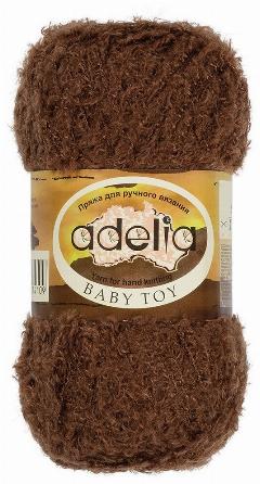 Пряжа ADELIA "BABY TOY" 100% нейлон 50 г 255 м №07 коричневый
