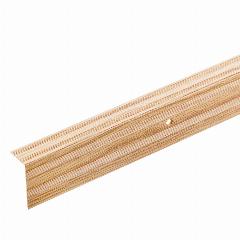 Порог алюминиевый угловой наружный 40х20х900 мм дуб, термопечать, коричневый