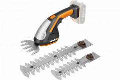 Ножницы-кусторез аккумуляторные Worx WG801E.9, 20В, без АКБ и ЗУ