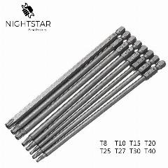 Набор бит для отвертки Krachtige Torx 8 шт. T8-T40, 150mm
