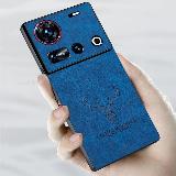 Кожаный чехол для ZTE nubia Z70 Ultra 3D с мультяшным лосем и головой оленя для Nubia Z60S Pro Z50 Ultra Мягкая силиконовая защитная рамка, Синий, Nubia Z60 Ultra — фото 4