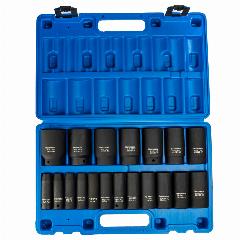 GARWIN PRO 626526-19 Набор ударных головок дюймовых глубоких 1/2", 78 мм, 19 пр, 3/8" — 1-1/2"