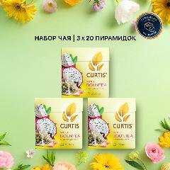 Чай фруктовый с добавками CURTIS White Bountea, набор 3 уп х 20пир