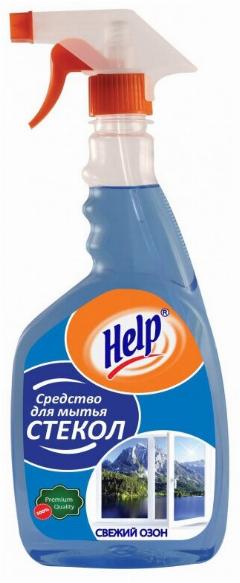 Средство для стекол и зеркал HELP Свежий озон 0.75л_т/г