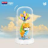 Конструктор 3D из миниблоков Balody Котик с шариками в колбе, 479 деталей - BA16349 — фото 3