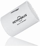 Коронка биметаллическая Rennmaus 57мм (мелкий зуб) по дереву и металлу Bi metall HSS, арт. RMF057 — фото 1