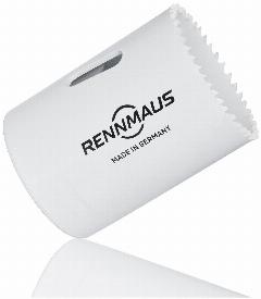 Коронка биметаллическая Rennmaus 57мм (мелкий зуб) по дереву и металлу Bi metall HSS, арт. RMF057