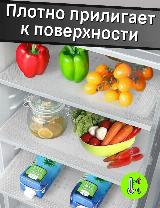 Набор ковриков для полок в холодильник, 6 шт, 30x45, прозрачный — фото 3