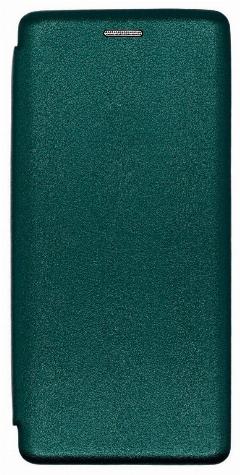Чехол-книжка с магнитом для Samsung J8 (2018) (темно-зеленый)
