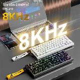 Attack Shark X68he Механическая клавиатура 68 клавиш, Русская раскладка, розово-красная, Magnetic Switch — фото 4