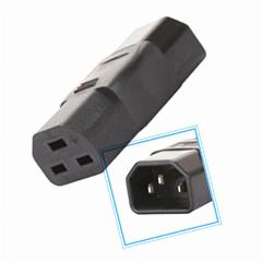 Штепсельная розетка из черной меди IEC320 C14 «папа» в C21 «мама»