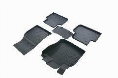 Коврики для салона резиновые SRTK 3D Premium для Volkswagen Tiguan II (2016-), черный