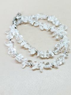 Чокер ENJOY Украшения из камней, горный хрусталь, 45 см, бесцветный/серебряный