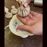 Хинкальница ручная для формовки / аппарат для лепки хинкали / Пельменница, черная — фото 2
