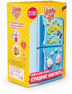 Candy Clay Глина для лепки, Набор для лепки "Сладкие магниты", Полимерная глина, разноцветный