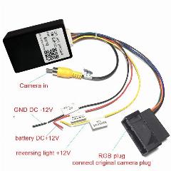 Конвертер сигнала AV CVBS с RGB на (RCA), адаптер для VW Tiguan Golf 6 MAGOTAN B7L passat CC, оригинальная камера заднего вида, Android DVR, CV02