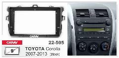 Переходная рамка 9" Android для а/м TOYOTA Corolla 2007-13 черная CARAV 22-505