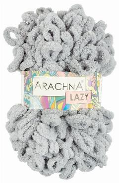 Пряжа ARACHNA "LAZY" 100% полиэстер 100 г 8.5 м №02 св. серый, 02 св.серый