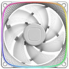 Вентилятор Geometric Future Squama 2503W Single Pack / 120mm, 2000 RPM, 69.11 CFM, 29.0 dBA, 5V ARGB, White / 1F2503W112001, 120x25 мм, 120 х 120 х 25