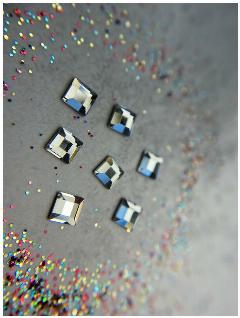 Стразы клеевые Swarovski Crystal, 4*4, мм, кристалл, 15 шт.