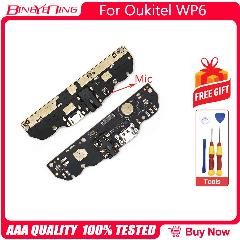 100% новый оригинальный для Oukitel WP6 USB-плата, док-станция, порт для зарядки, модуль USB-разъема с микрофоном + сменные аксессуары для вибратора, Change Board-Mic