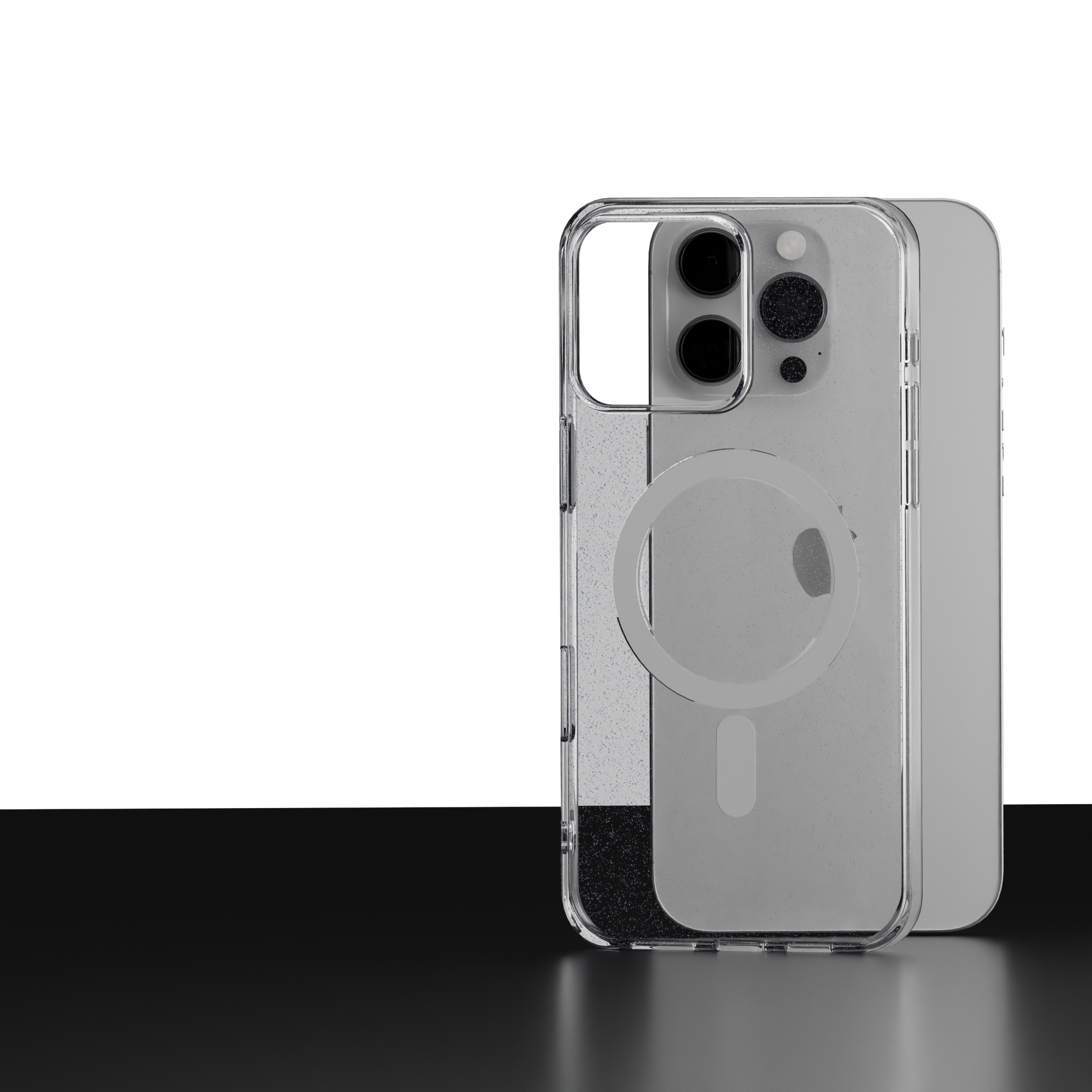 Чехол на iPhone 16 Pro Max / на айфон 16 Про Макс чехол прозрачный с блестками