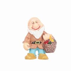 Садовая статуэтка гнома из смолы generic, brown