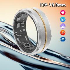 Умное смарт кольцо, шагомер, Сердечный ритм, оксиметрия, с IOS и Android, Bluetooth,, 10, 19.9